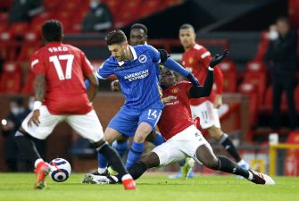 Adam Lallana et Paul Pogba, Man Utd-Brighton