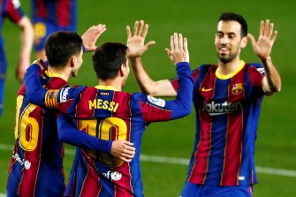 Lionel Messi et Sergio Busquets, Barcelone-Getafe