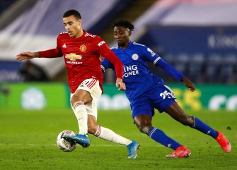 Mason Greenwood et Wilfred Ndidi, Manchester United - Leicester