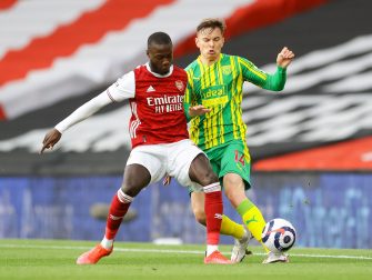 Nicolas Pépé, Arsenal-WBA