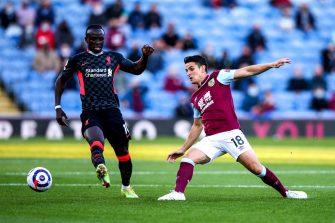 Sadio Mané et Ashley Westwood, Burnley-LFC