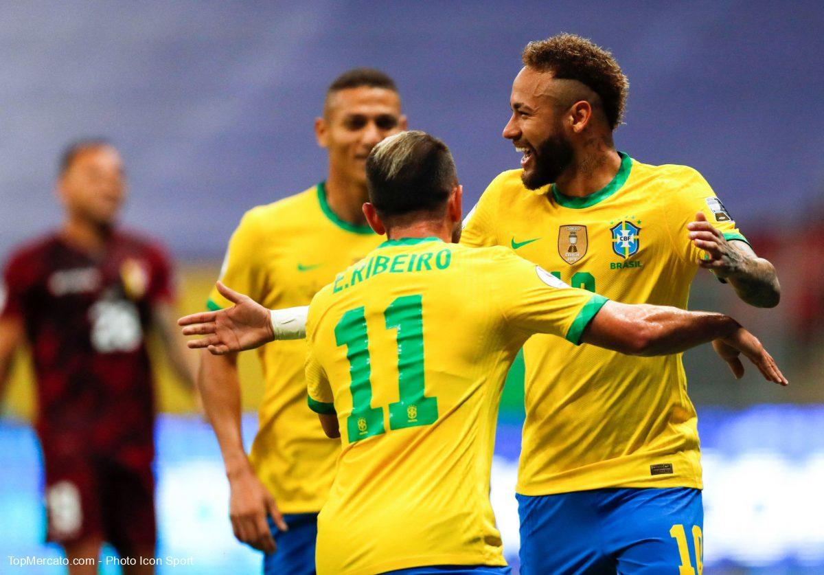 Neymar, Brésil-Venezuela
