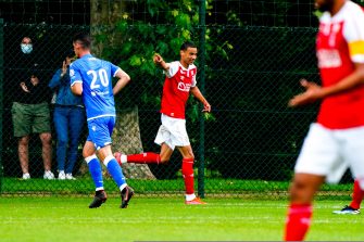 Hugo Ekitike, Reims-Auxerre