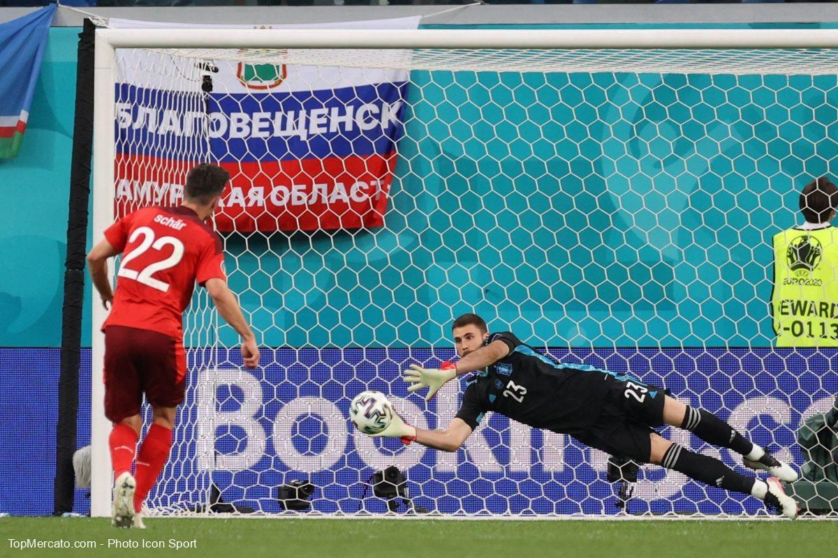 Unai Simon, équipe d'Espagne contre la Suisse