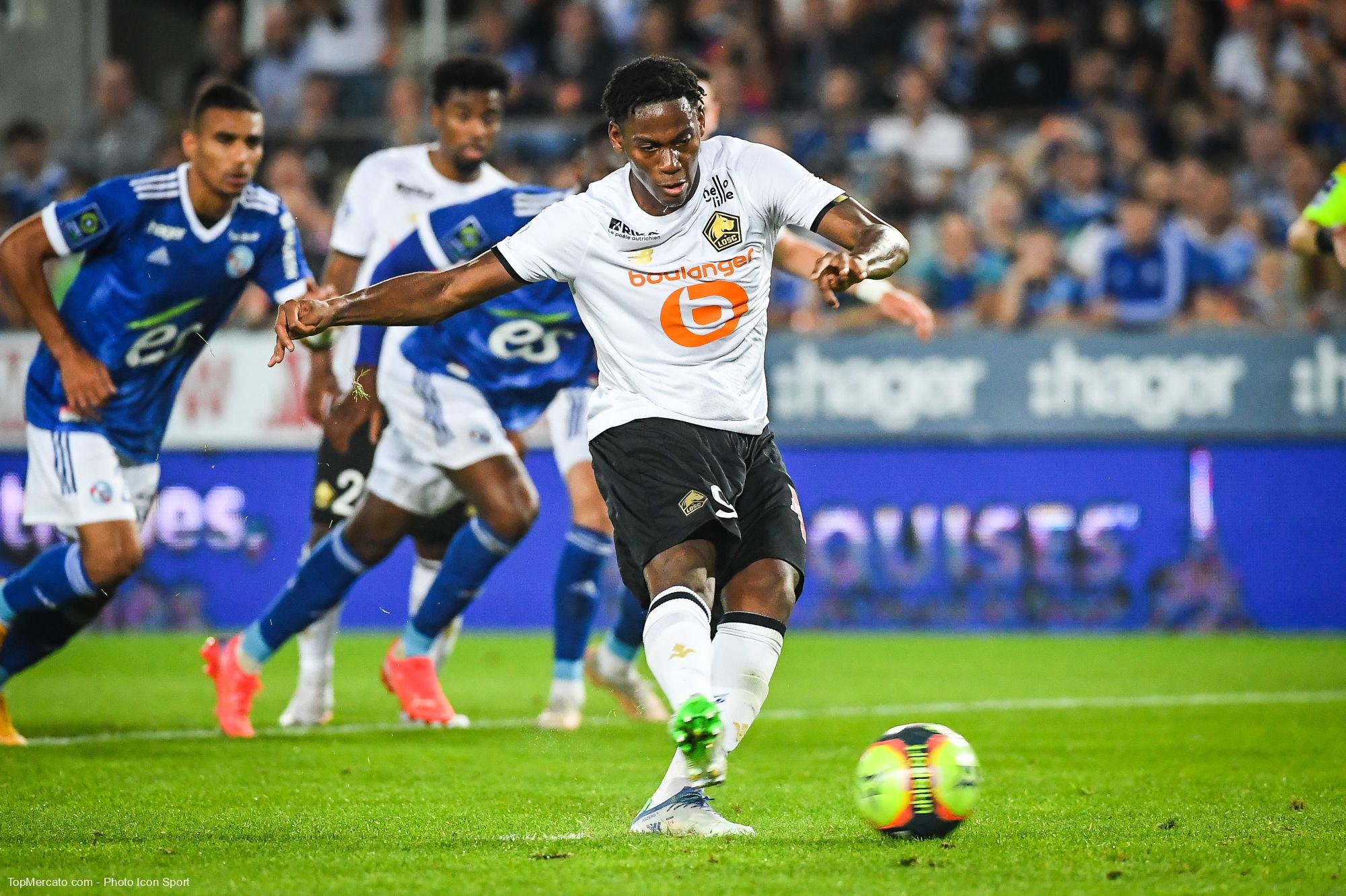 Jonathan David, match RC Strasbourg - Lille LOSC