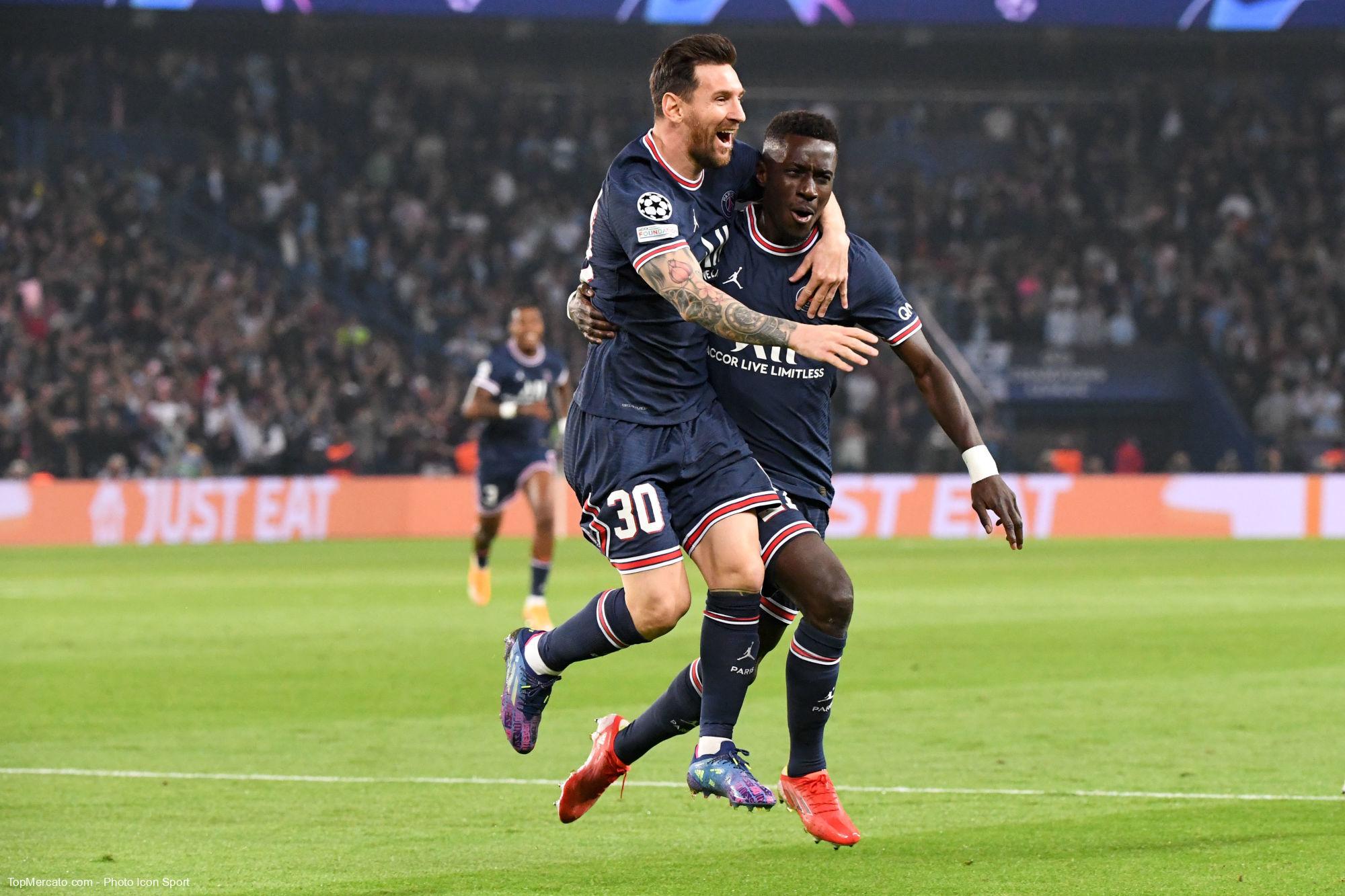 Lionel Messi et Idrissa Gueye, PSG Manchester City