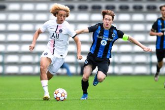 Xavi Simons, Bruges-PSG, Youth League