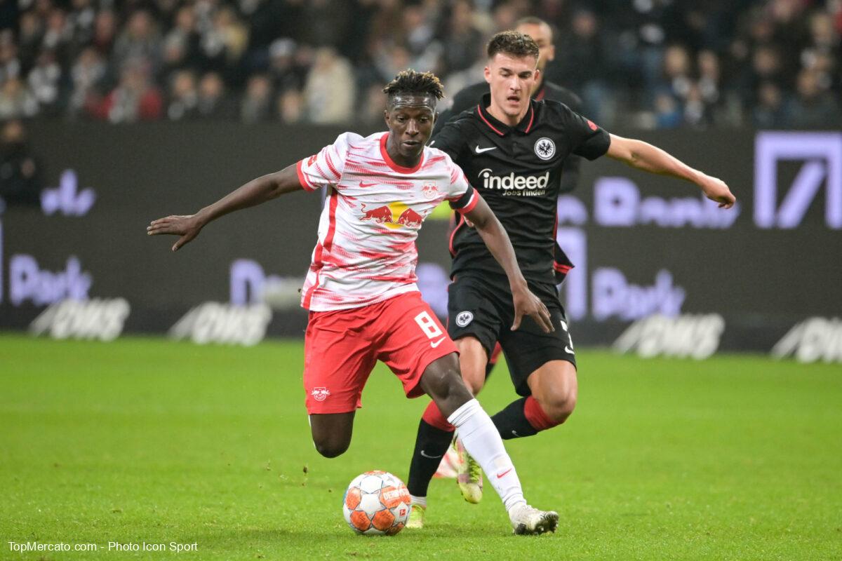 Amadou Haidara, match Eintracht Francfort-RB Leipzig