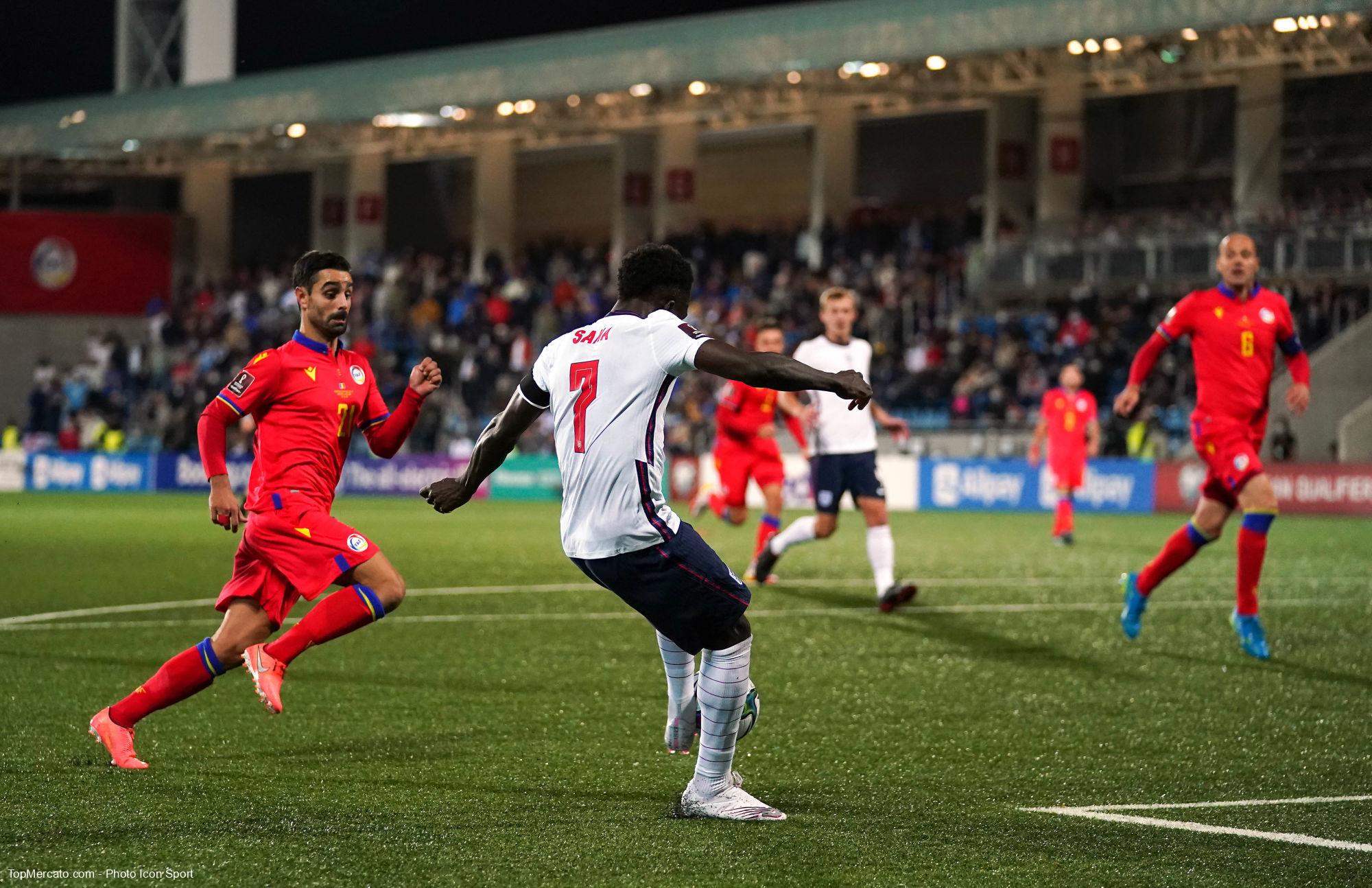 Angleterre : Saka forfait contre la Suisse et la Côte d’Ivoire