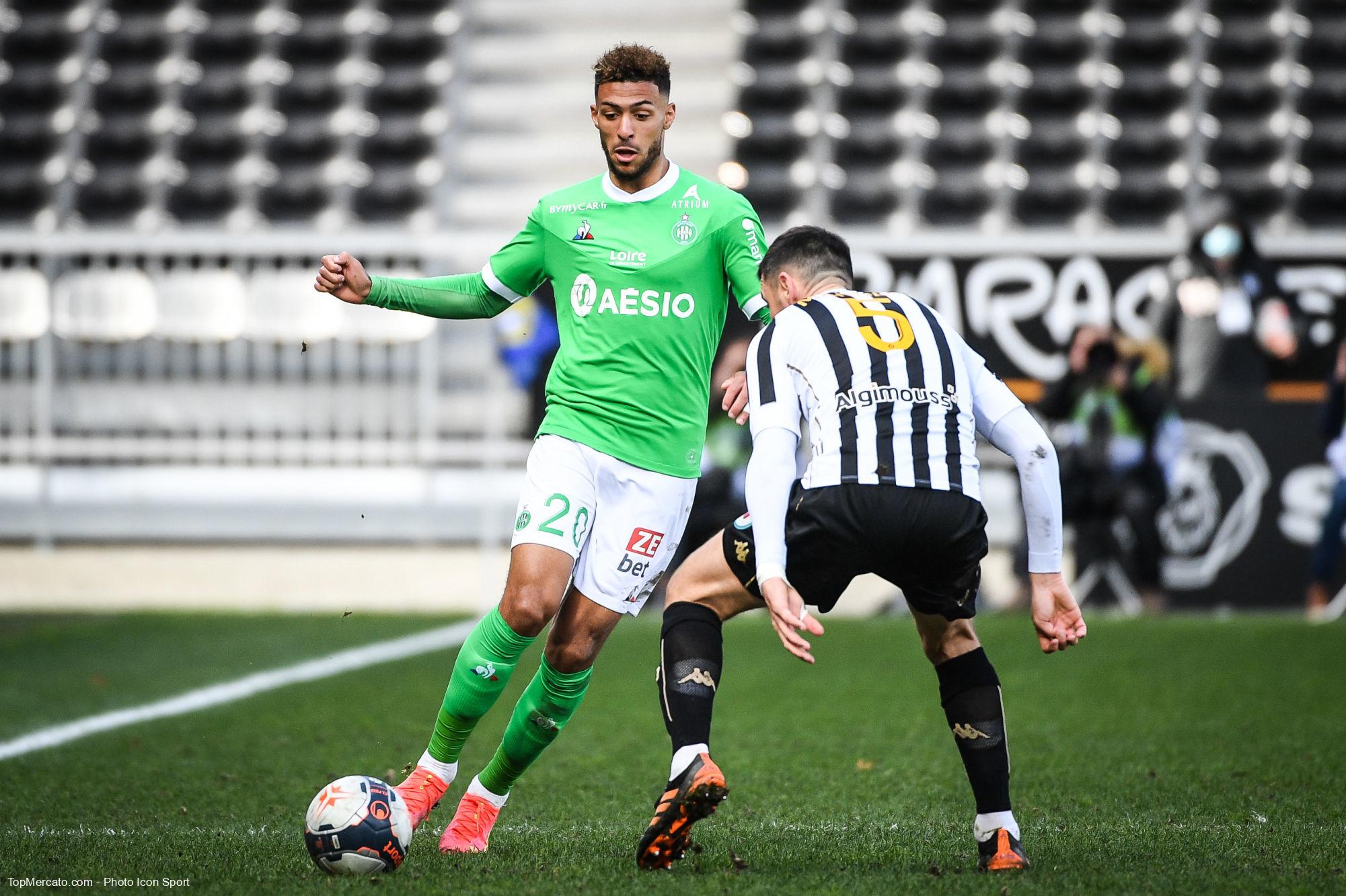 Denis Bouanga, match SCO Angers - ASSE AS Saint-Etienne