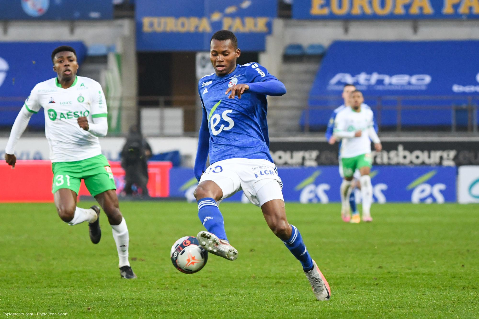 Habib Diallo, match Strasbourg - ASSE Saint-Etienne