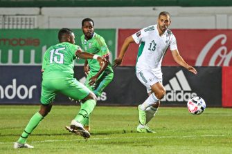 Islam Slimani, match Algérie - Djibouti