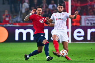 José Fonte et Rafa Mir, match Lille LOSC-FC Séville
