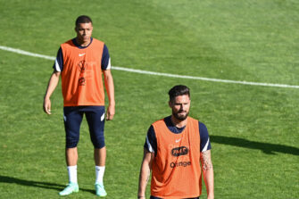 Kylian Mbappé et Olivier Giroud, Equipe de France