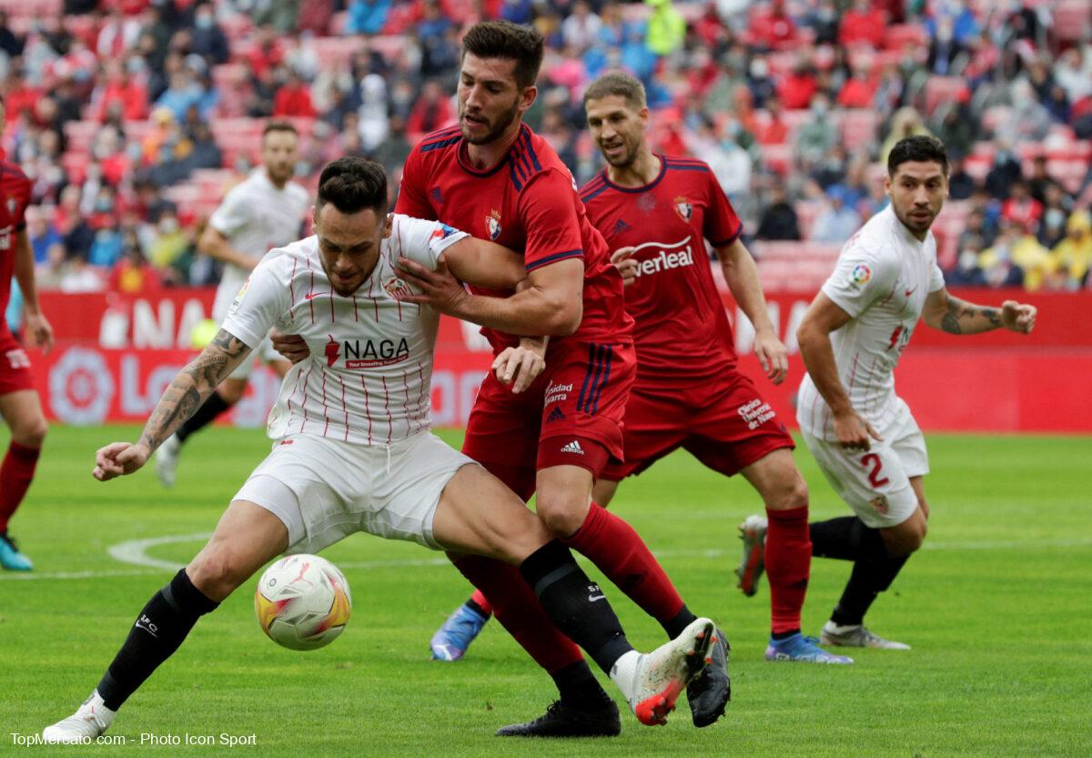 Lucas Ocampos, match FC Séville-Osasuna
