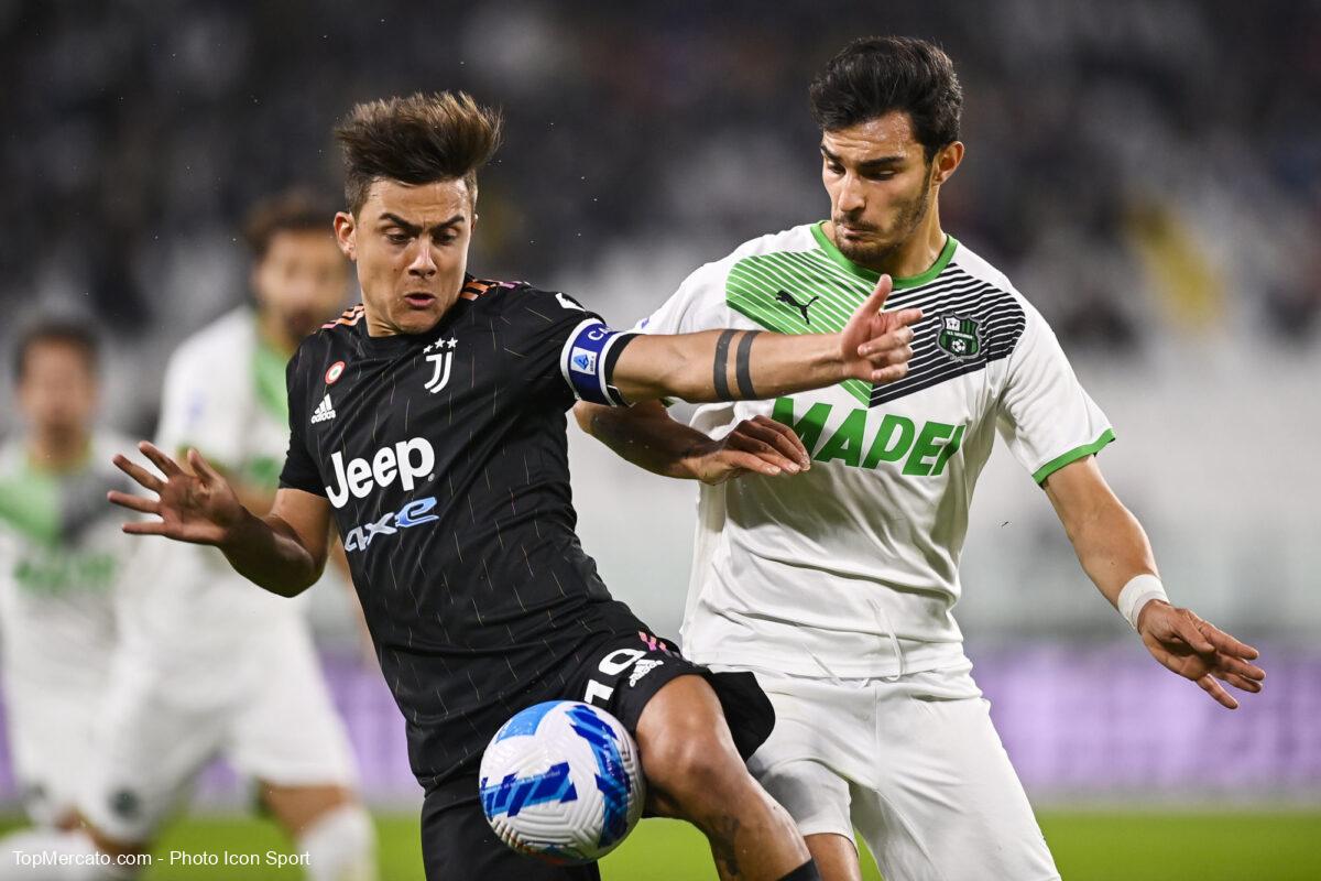 Paulo Dybala et Kaan Ayhan, match Juventus Turin-Sassuolo