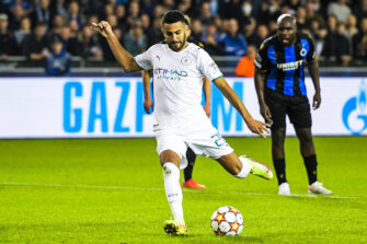 Riyad Mahrez, match Bruges-Man City Manchester City