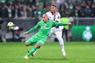 Wahbi Khazri et Jérôme Boateng, match ASSE Saint-Etienne-OL Olympique Lyonnais