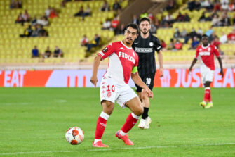 Wissam Ben Yedder, match Monaco - Sturm Graz