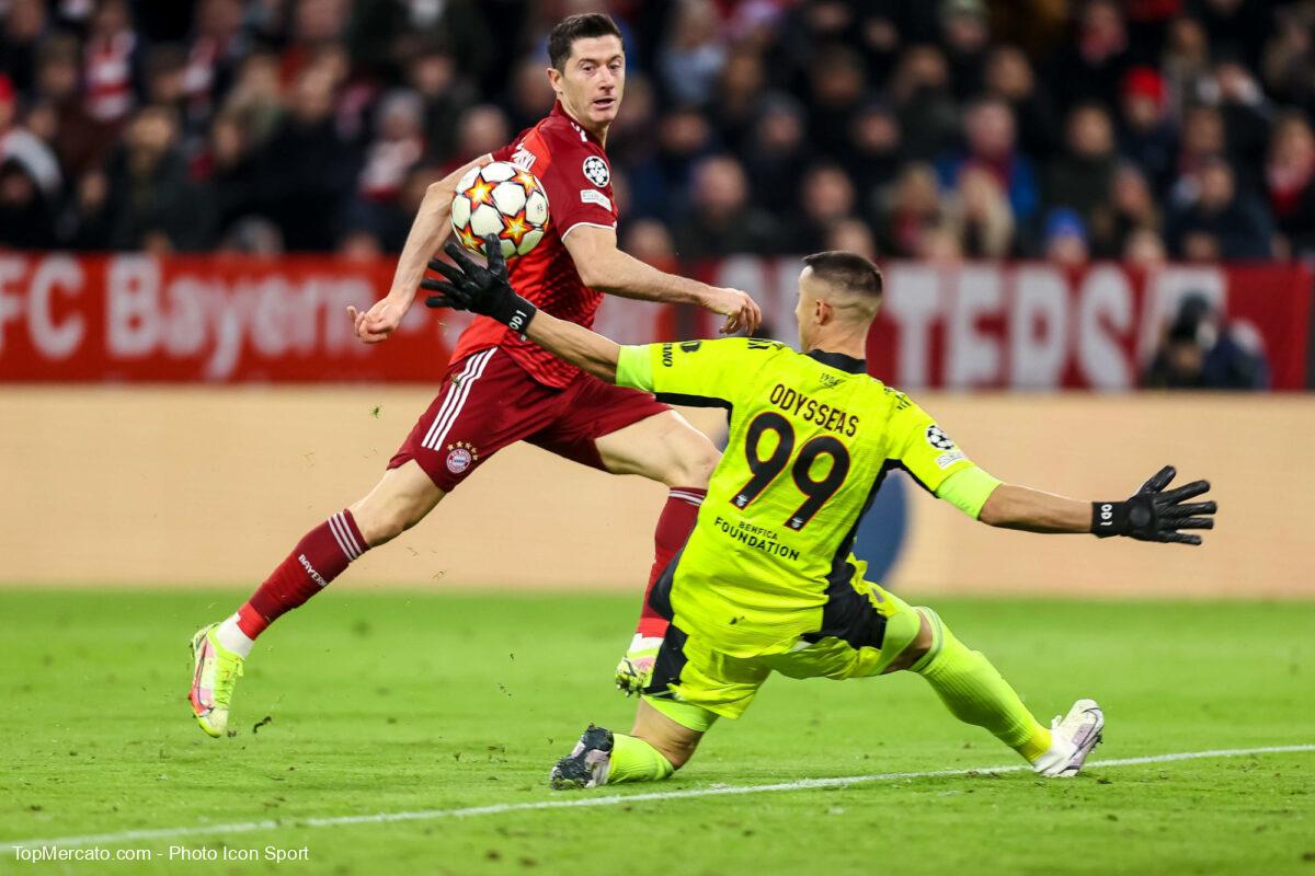 Robert Lewandowski, match Bayern Munich - Benfica Lisbonne