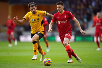 Diogo Jota, match Wolverhampton-Liverpool