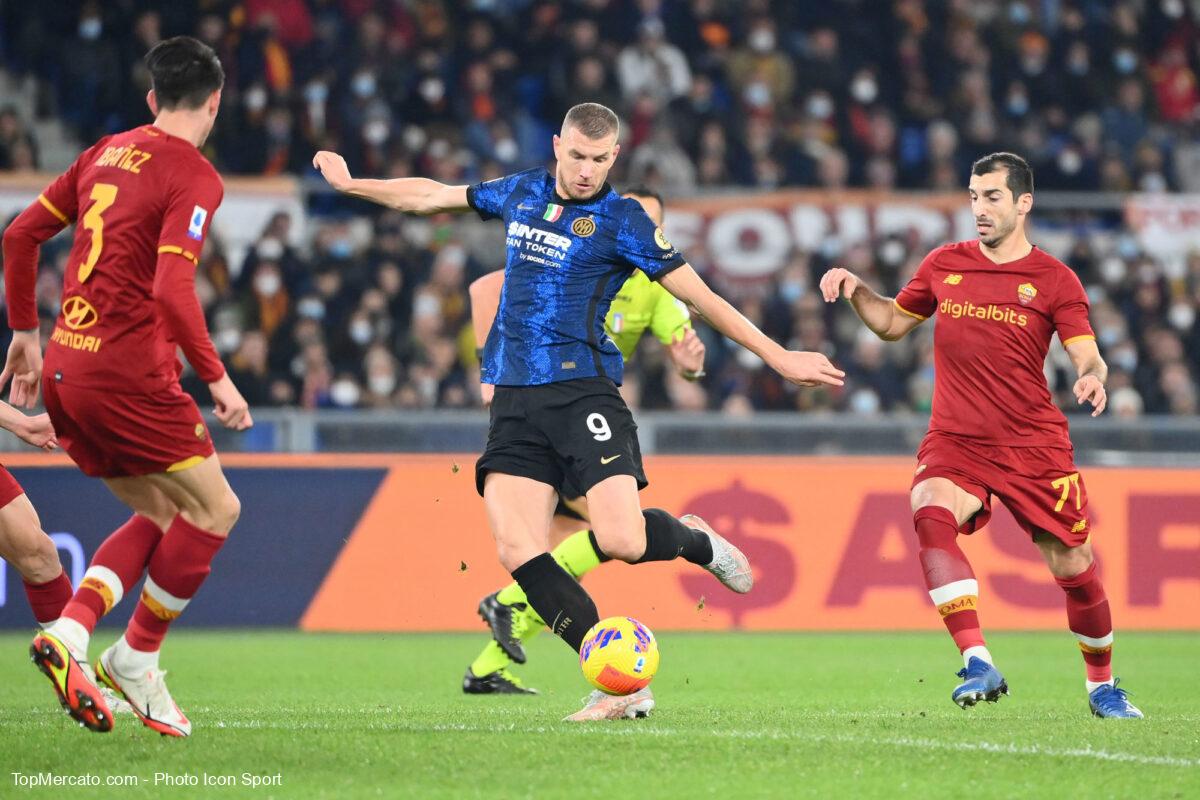 Edin Dzeko, match AS Rome Roma-Inter Milan