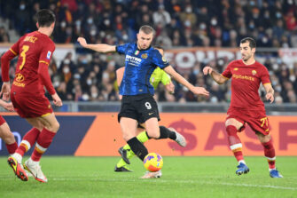 Edin Dzeko, match AS Rome Roma-Inter Milan