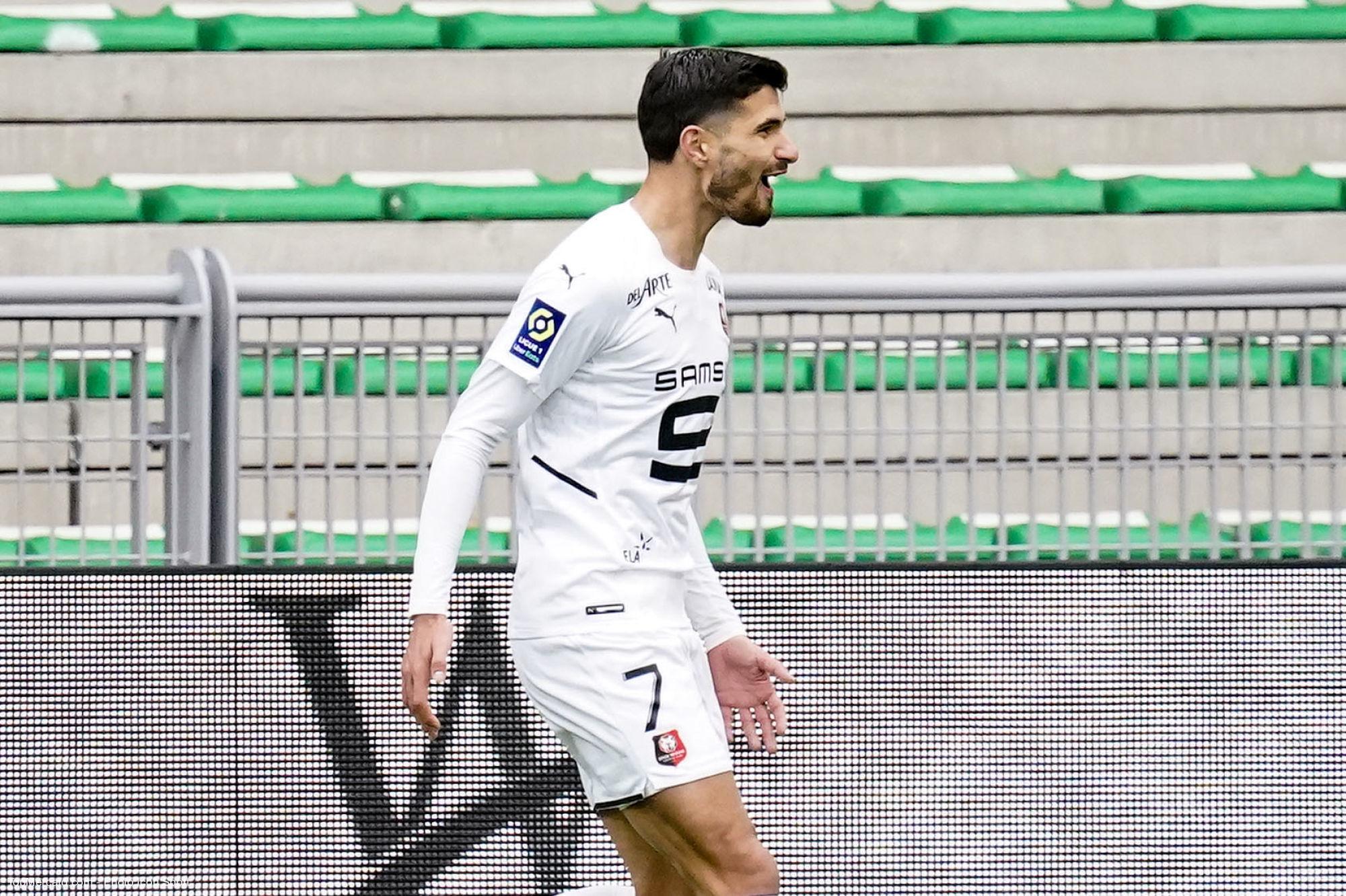 Ligue 1 : Rennes en a passé cinq à l'ASSE, avec un triplé de Terrier