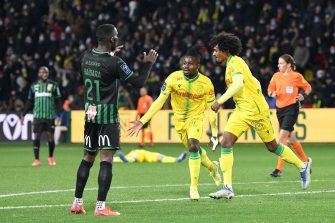 Moses Simon, match FC Nantes-Racing Club de Lens