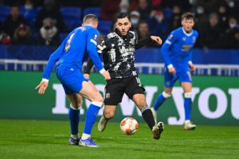 Rayan Cherki, match OL Olympique Lyonnais-Glasgow Rangers