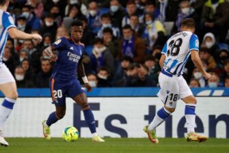 Vinicius Junior, match Real Sociedad-Real Madrid