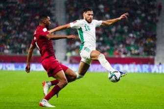 Youcef Belaïli match Qatar Algérie