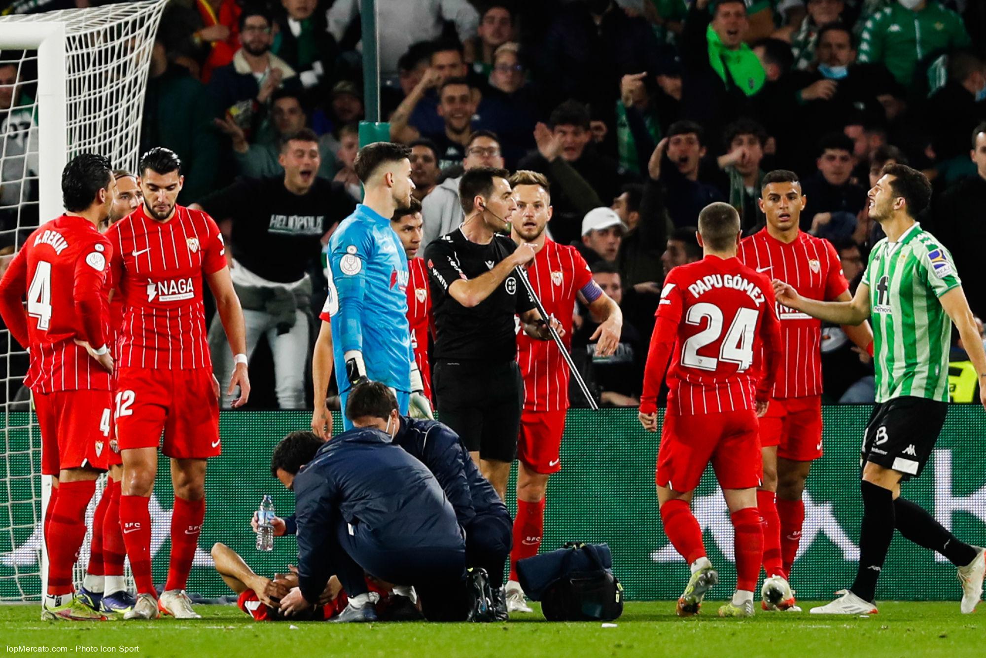 FC Séville : Jordan à l'hôpital après le derby arrêté contre le Bétis, le match rejoué ce dimanche