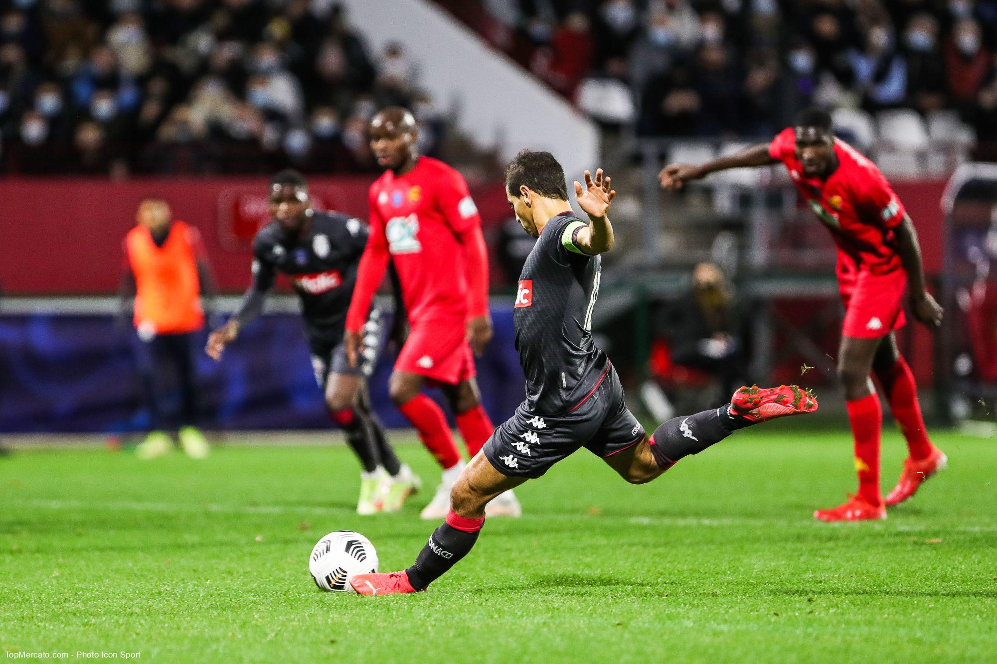 Wissam Ben Yedder, match Quevilly-Rouen-AS Monaco