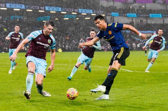 Cristiano Ronaldo, match Burnley-Manchester United