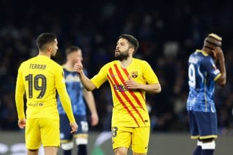 Jordi Alba, match Naples-Barça