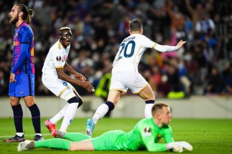 Piotr Zielinski, match FC Barcelone Barça-Naples Napoli