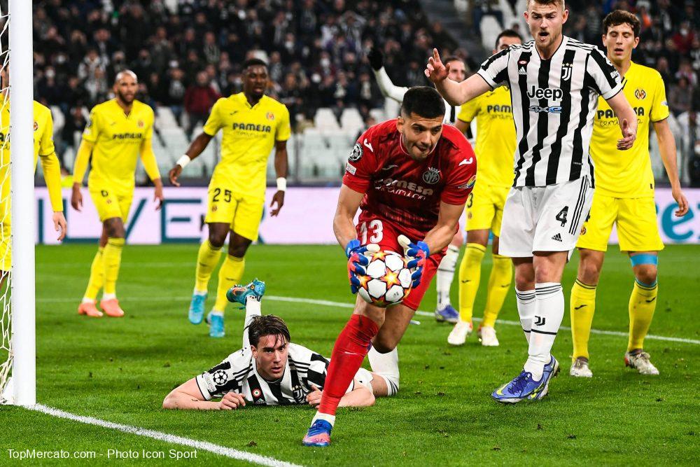 Geronimo Rulli, match Juventus Turin-Villarreal