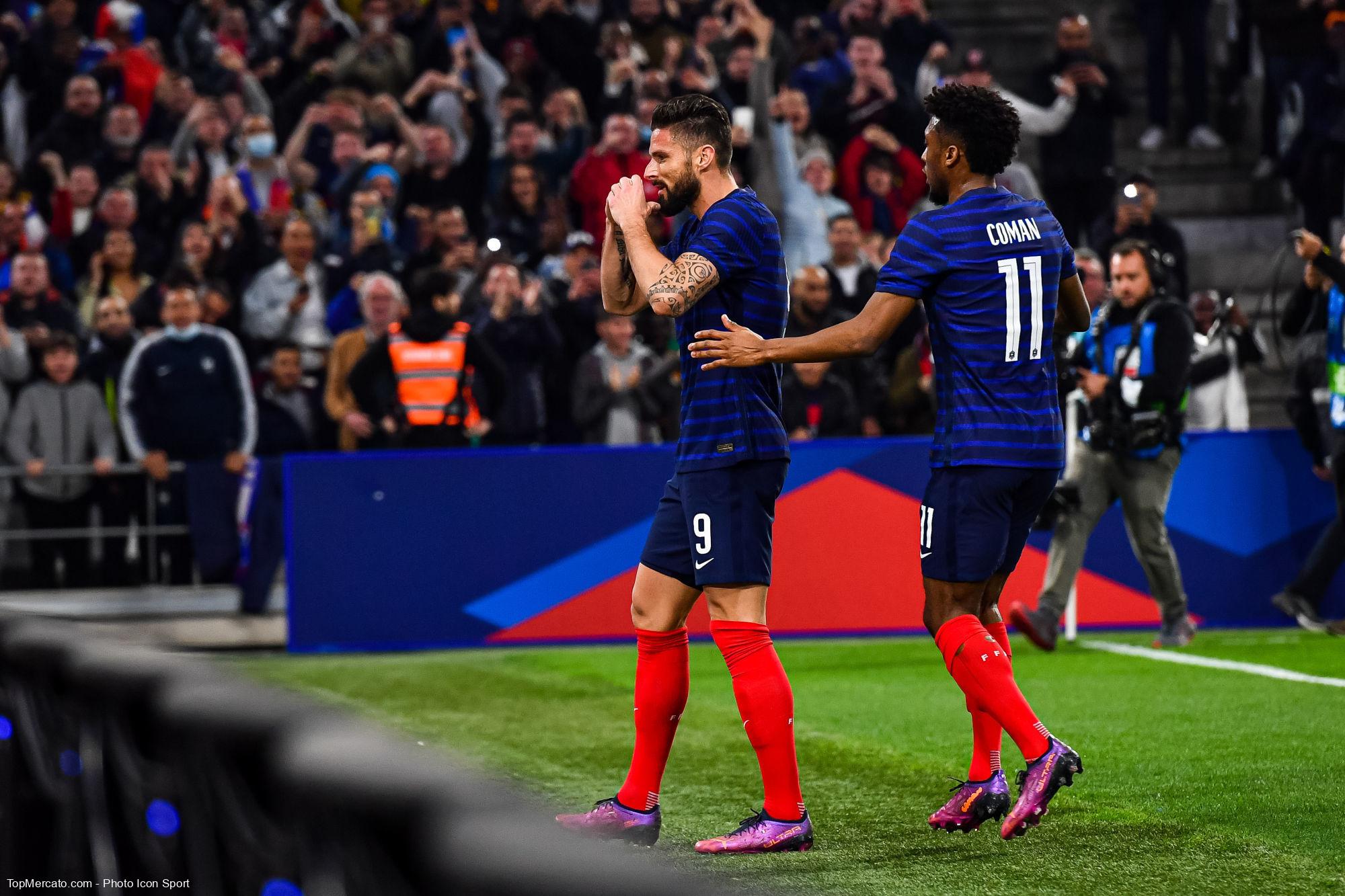 Olivier Giroud, Kingsley Coman, équipe de France