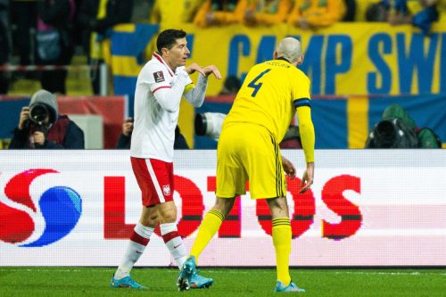 Robert Lewandowski match Pologne Suède