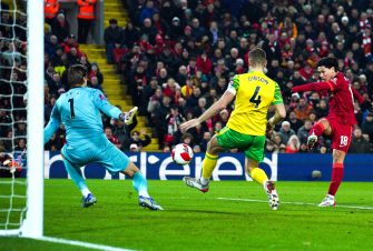 Takumi Minamino, match Liverpool-Norwich
