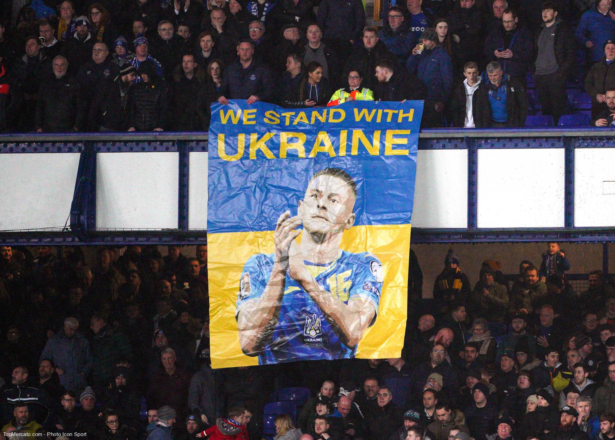 Everton : un message de soutien à l'Ukraine et Mykolenko