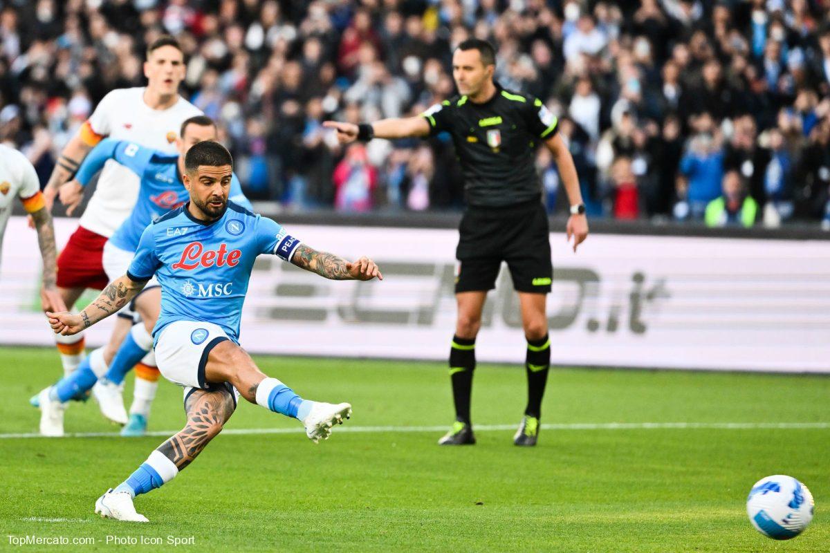 Lorenzo Insigne, match Naples-AS Rome Roma