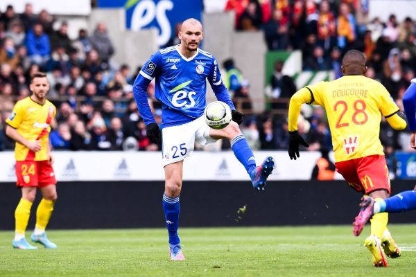 Ludovic Ajorque, match RCSA Strasbourg-Racing Club de Lens