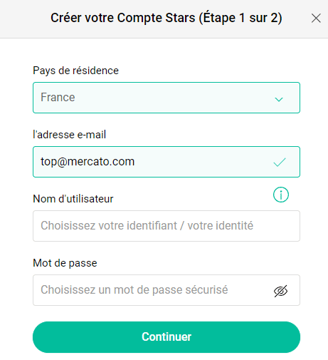 Inscription pokerstars