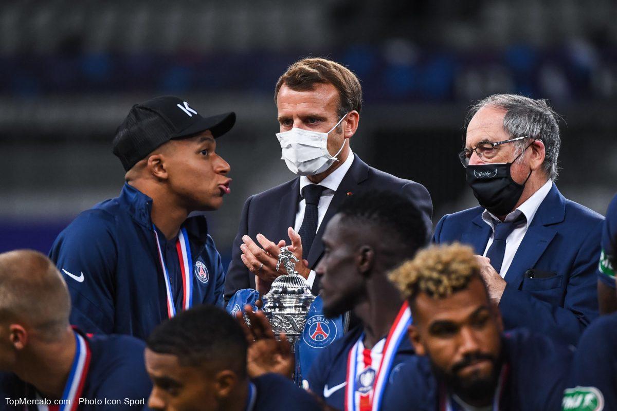 Kylian Mbappé Emmanuel Macron Noël Le Graët
