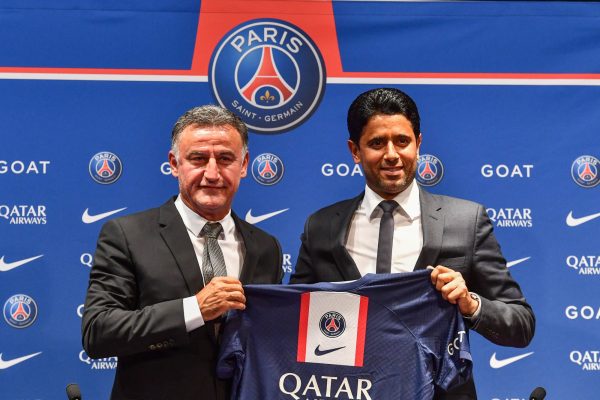 Christophe Galtier et Nasser Al-Khelaïfi, PSG