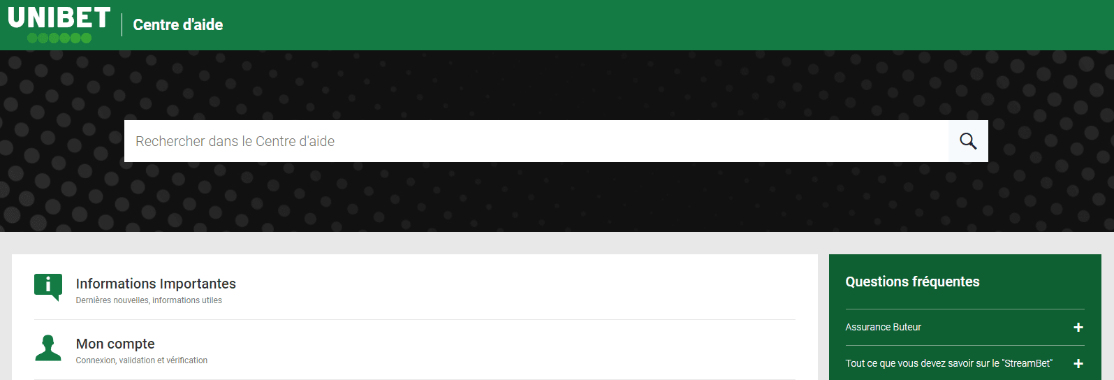 Service client unibet