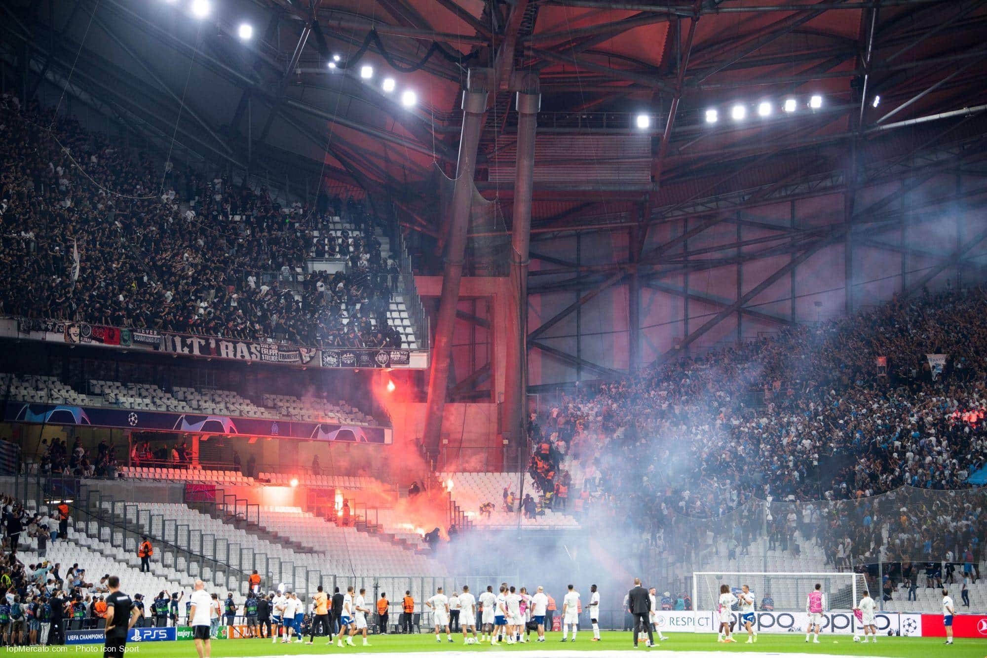 OM : débordements contre l'Eintracht, un supporter dans de sales draps