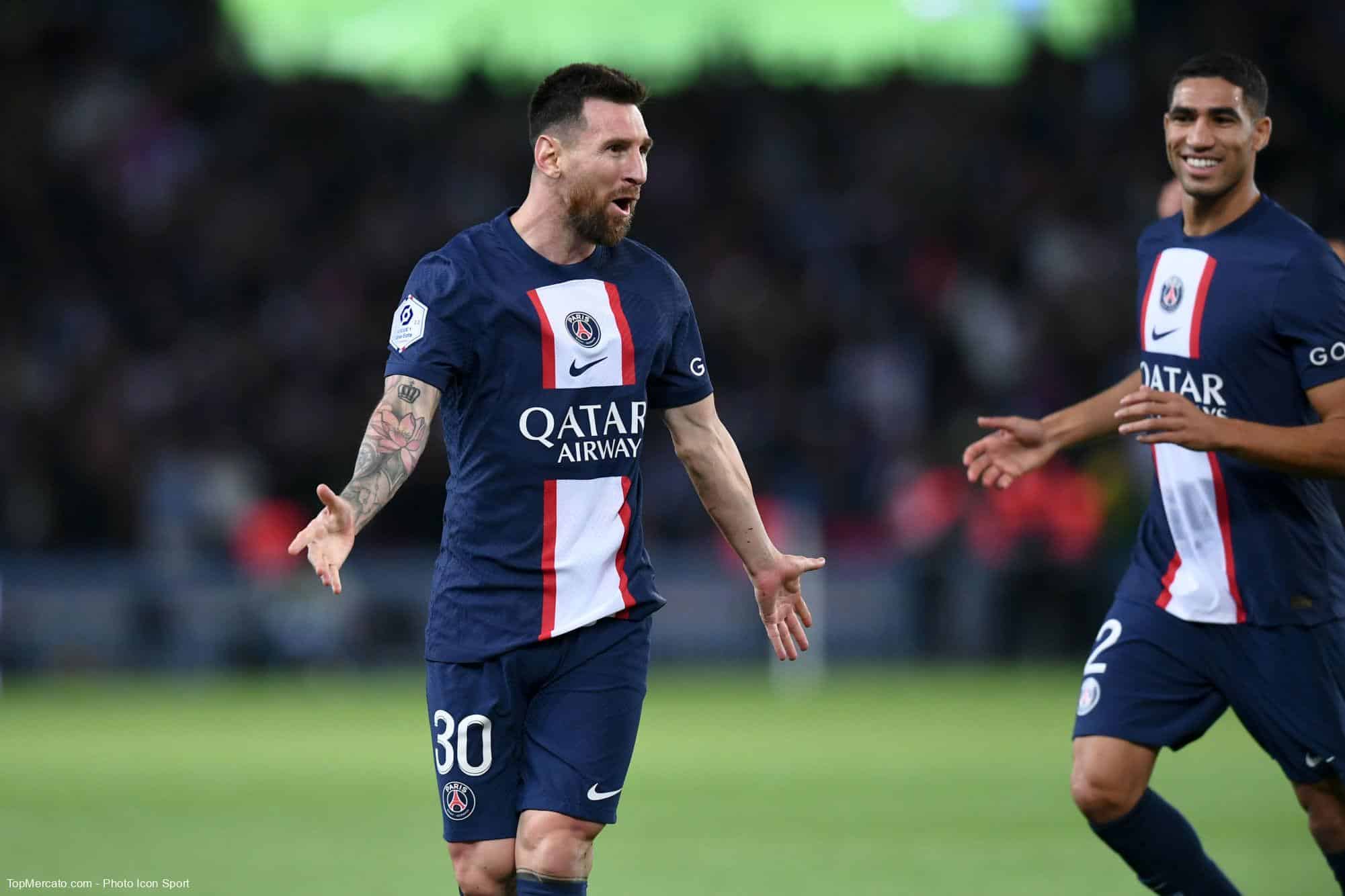 Lionel Messi Achraf Hakimi PSG